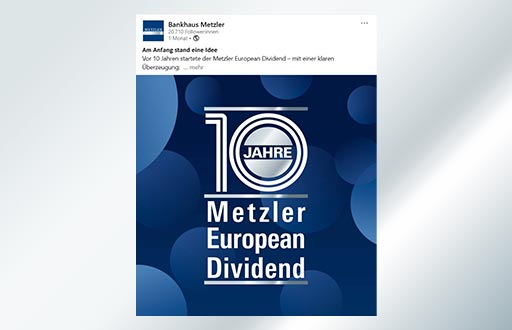 10 Jahre Dividende: Am Anfang stand eine Idee - LinkedIn - Post-Serie