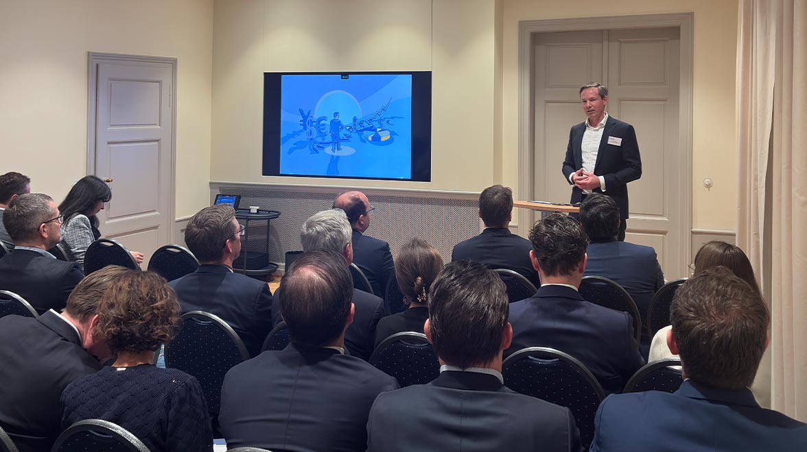 Pascal Spano moderiert die Metzler Capital Markets Lounge 2026 in Bonames