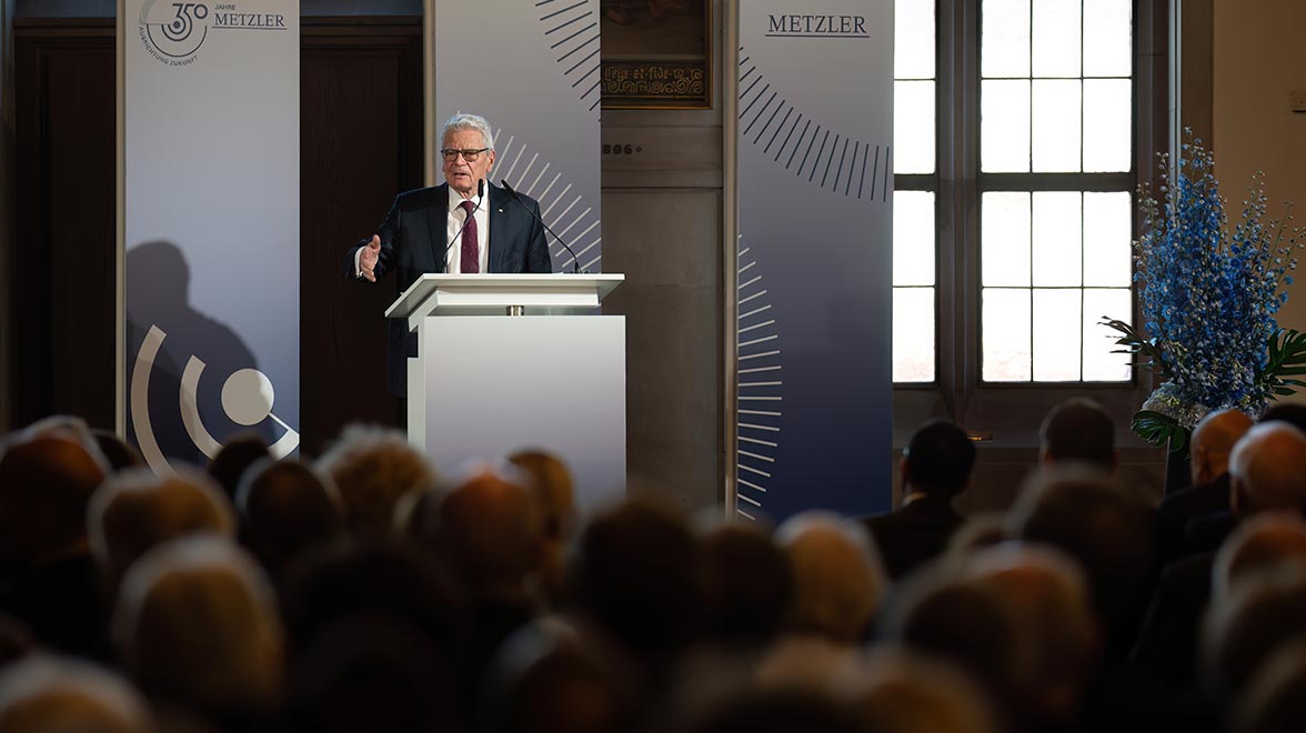 Dr. Joachim Gauck beim Festakt im Kaisersaal